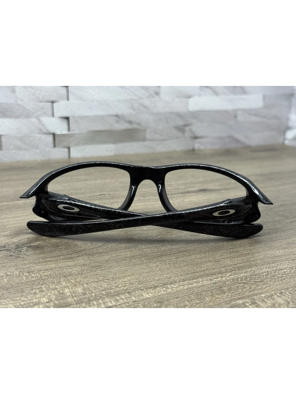 RARE Oakley FIVES 4.0 Black Silver Text Sunglasses 12-993 Excellent FRAMES ONLY